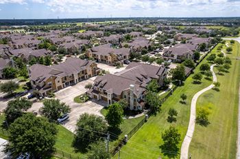 Bird's eye view of property